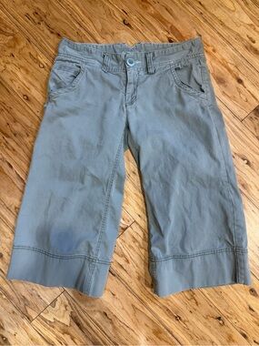 American Eagle Outfitters Light Blue-Green Capri Pants
